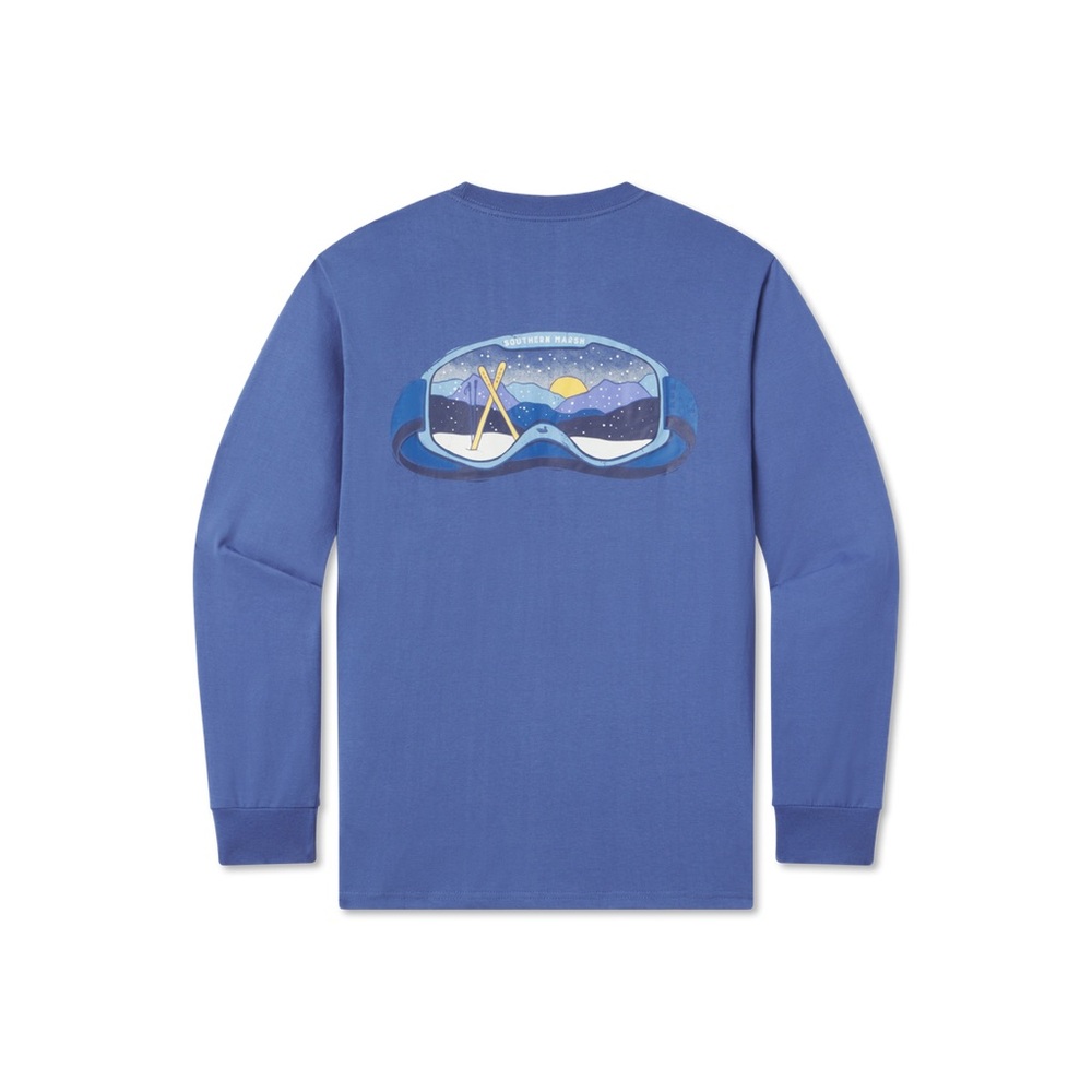 Southern Marsh Blue Long-Sleeve Tee size XL
